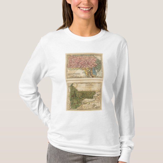 Camiseta NY, NJ, PA, Del, Md (Anverso)