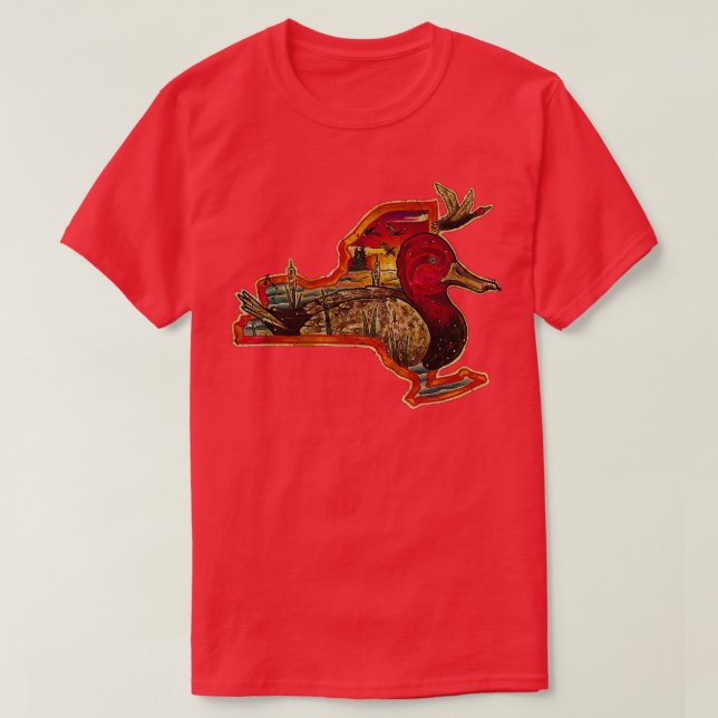 Camiseta NY Redhead Duck (Diseño del anverso)