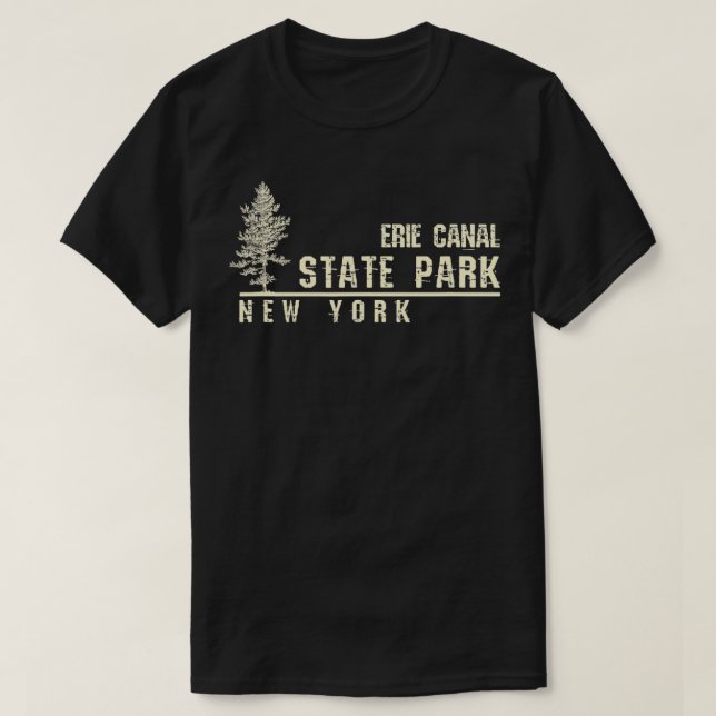 Camiseta NY Regalo de recuerdo para el Parque Estatal Erie  (Diseño del anverso)