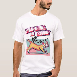 Camiseta "Nyaaa-thing but Trouble" - Mischievous Calico Cat