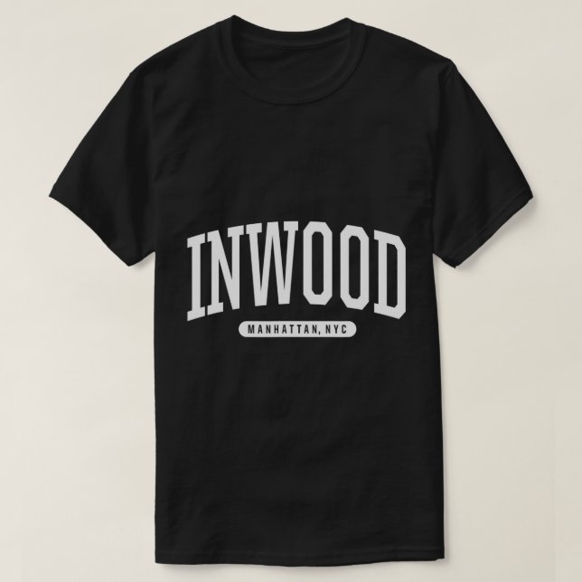 Camiseta NYC Borough Inwood Manhattan New York T-Shirt (Diseño del anverso)