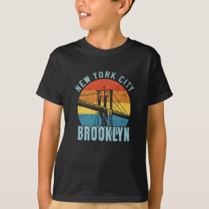 Camiseta NYC Brooklyn Bridge Retro