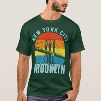 Camiseta NYC Brooklyn Bridge Retro