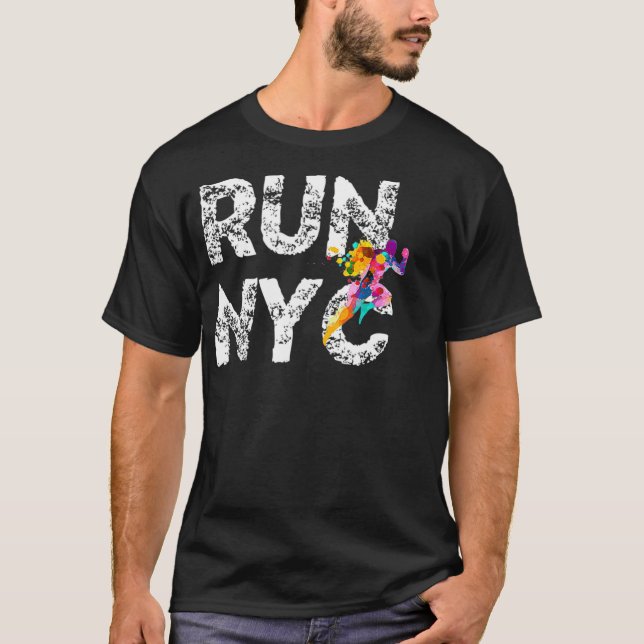 Camiseta NYC Corriendo hombre New York Runner Shirt Run Mar (Anverso)