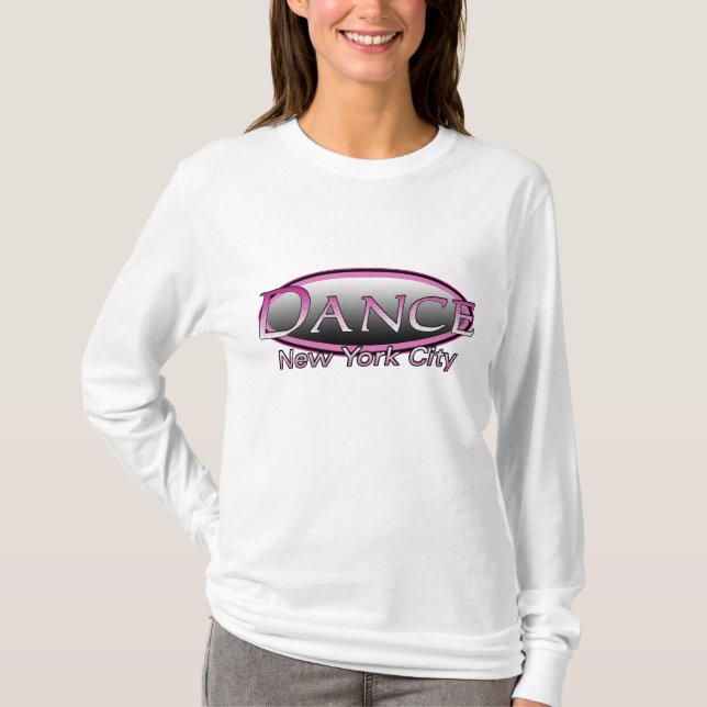 Camiseta NYC Danza Cepa Rosa Caliente WHT (Anverso)