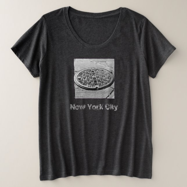 Camiseta NYC de la tapa de alcachofa para damas y  (Anverso del diseño)
