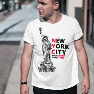 Camiseta NYC donde los sueños se convierten en verdaderas c