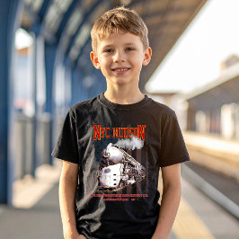 Camiseta NYC Dreyfuss Hudson Locomotive. American flag