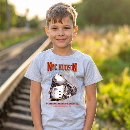 Camiseta NYC Dreyfuss Hudson Locomotive. American flag