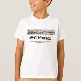 Camiseta NYC Dreyfuss Hudson Steam Locomotive. Profile