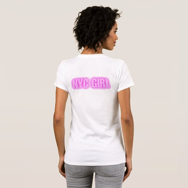 Camiseta NYC Girl Aesthetic (Reverso completo)