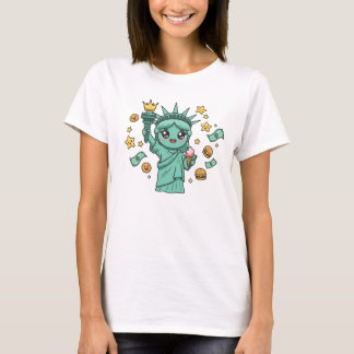 Camiseta NYC Kawaii Statue of Liberty T-Shirt – Cute Americ