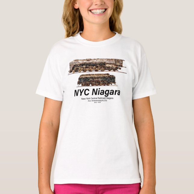 Camiseta NYC Niagara – American Train Steam Locomotive (Anverso)