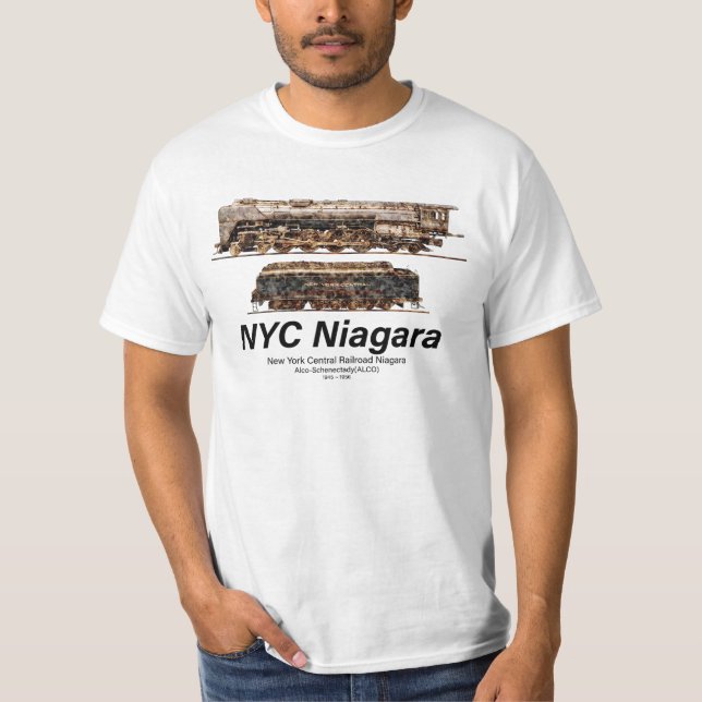 Camiseta NYC Niagara – American Train Steam Locomotive (Anverso)
