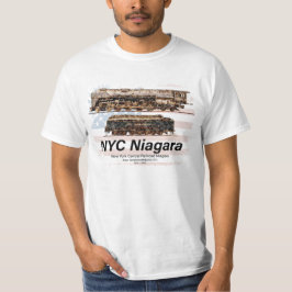 Camiseta NYC Niagara Steam Locomotor Perfil Bandera estadou