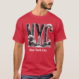 Camiseta NYC Nueva York Ciudad de Nueva York Horizonte Nuev