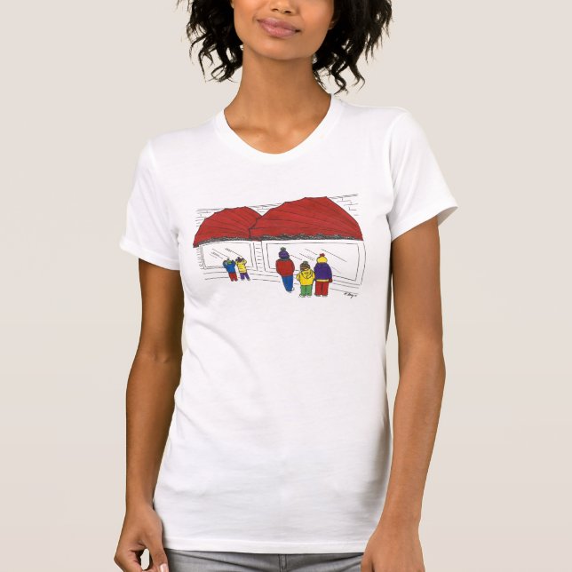 Camiseta NYC Window Navidades de compras Holiday New York (Anverso)