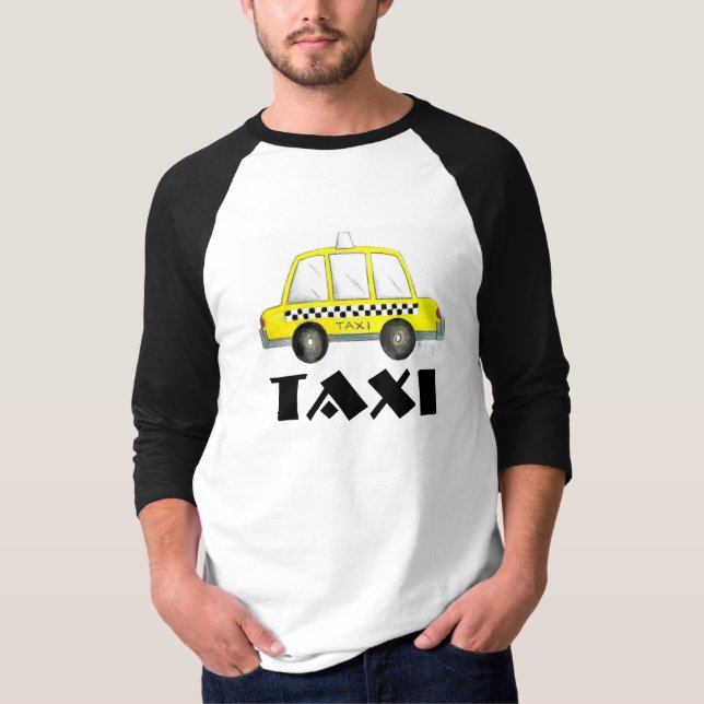 Camiseta NYC Yellow Checkered Taxi Cab New York City Car (Anverso)