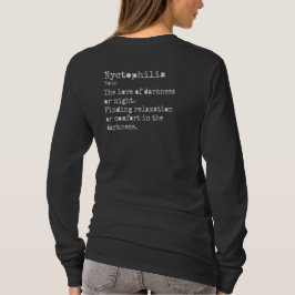 Camiseta Nyctophilia: Cuello de manga larga