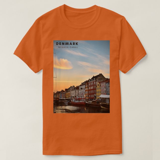 Camiseta Nyhavn canaldenmark (Diseño del anverso)