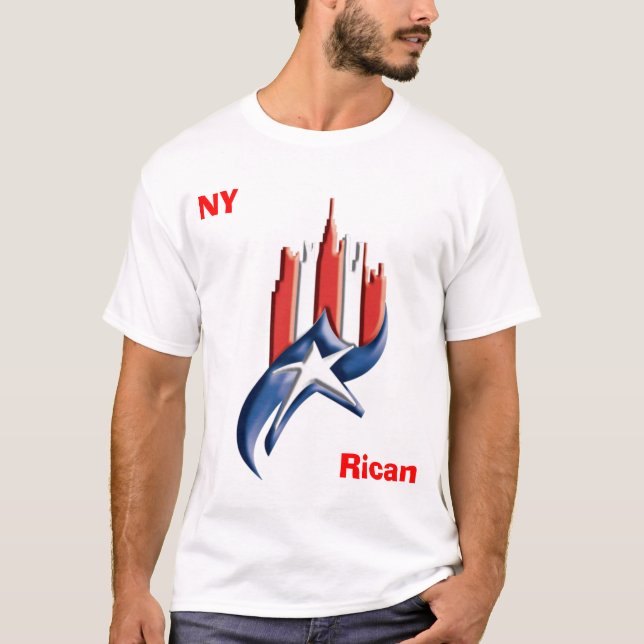 Camiseta NYrican, NY, Rican (Anverso)