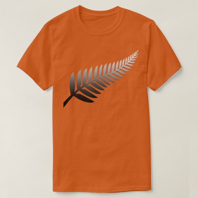 Camiseta NZ Kiwi Silver Fern para Kiwis (Diseño del anverso)