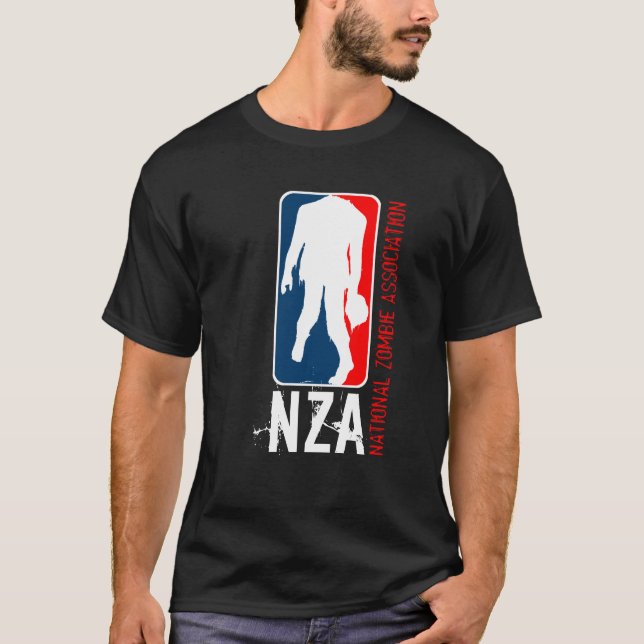 Camiseta NZA - Asociación nacional del zombi (Anverso)