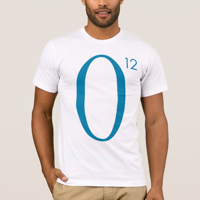 Camiseta O12 azul/frente (Anverso)