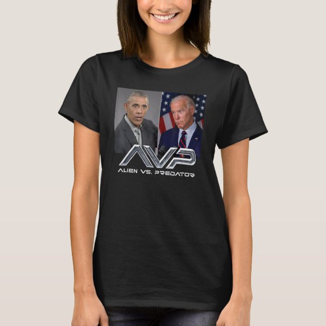 Camiseta O Bama B Iden Avp Alien Vs P Redator (Anverso)