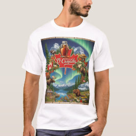 Camiseta O Canada Collage – Vintage Canadian Pride T-Shirt