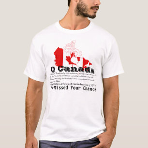 Camiseta O Canadá, usted faltó su ocasión