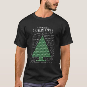 Camiseta O Chemistree Graciosa Química periódica de mesa Cr