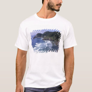 Camiseta O, costa de Oregón, faro de Heceta Head, en