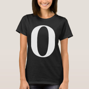 Camiseta O de la letra - Tachos de alfabeto 1