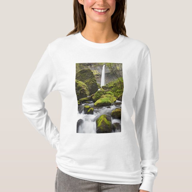 Camiseta O, desfiladero del río Columbia, cataratas de Elow (Anverso)