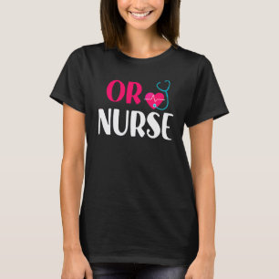 Camiseta O Enfermera Rn Estetoscopio Corazón Enfermería Enf