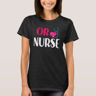 Camiseta O Enfermera Rn Estetoscopio Corazón Enfermería Enf