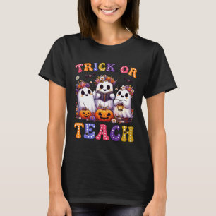 Camiseta O Enseñar A La Calabaza Fantasma Halloween A La Ma