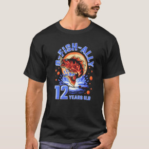 Camiseta O-Fish-Ally 12 Años de Edad, Cumpleaños 12 de Niño