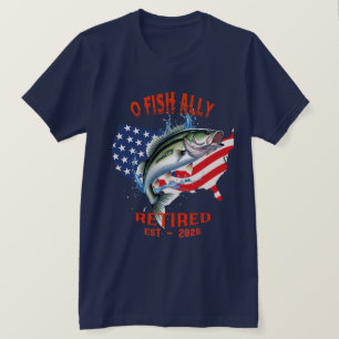 Camiseta "O-FISH-ALLY retirado: Orgulloso, libre y pescador
