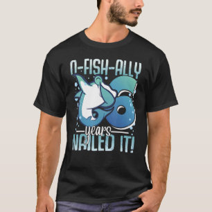 Camiseta O-Fish-Ally Tiburón de 6 años de edad niño de 6 cu