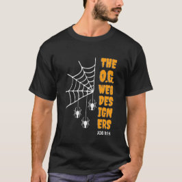 Camiseta O.G. DISEÑADORES WEB Halloween cristiano araña