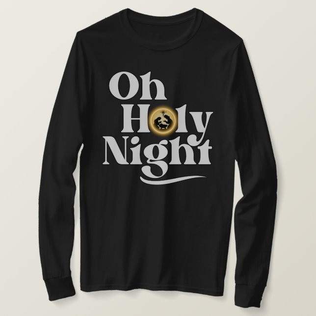 Camiseta O Holy Night (Anverso del diseño)