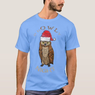 Camiseta O HOWLY Night Funny Navidades Santa Owl