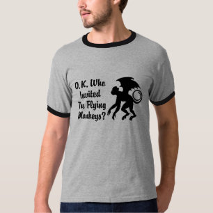 Camiseta o. k. que invitó a los monos voladores