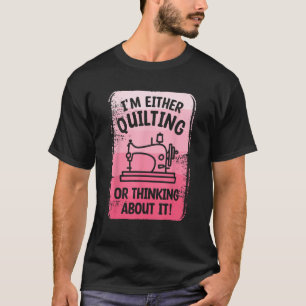 Camiseta O me estoy acosando o pensando en ella, masticando