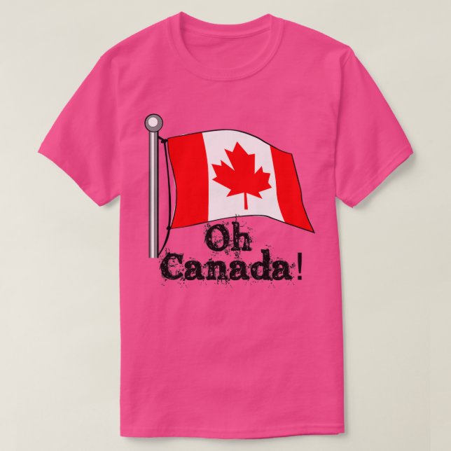 Camiseta O Oh Canadá Bandera Canadiense Hombres Mujeres Niñ (Diseño del anverso)