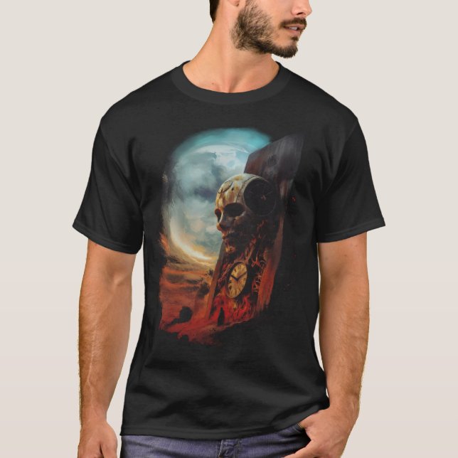Camiseta O Relogio e a Mortalha (Anverso)