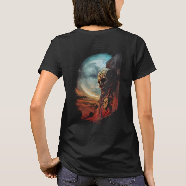 Camiseta O Relogio e a Mortalha Modelo II (Reverso)