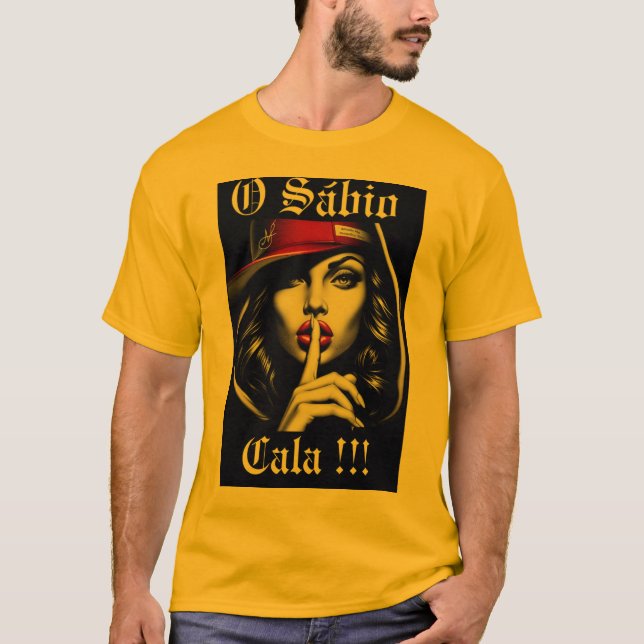 Camiseta O Sábio Cala (Anverso)